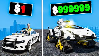 1 to 1000000 Security Car in GTA 5 [upl. by Esertal]