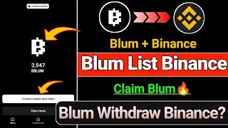 Blum Claim  Blum List Binance  Blum Withdraw confirm  Blum New Update  XEmpire Nft Claim problem [upl. by Emory]