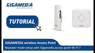 Repeater Mode setup with GIGAMEDIA Access Point Wi Fi [upl. by Akyeluz]