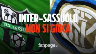 Rinviata InterSassuolo positivi anche De Vrij e Vecino Ats Milano ferma i nerazzuri [upl. by Haisoj259]