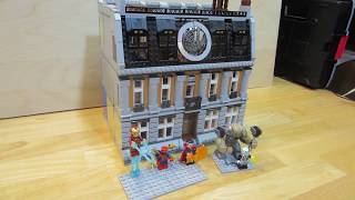 Sanctum Sanctorum Showdown 76108 modified Also ATM Heist Battle 76082 Lego April 23 2018 [upl. by Makell]