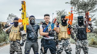 LTT Game Nerf War  Winter Warriors SEAL X Nerf Guns Fight Criminal Group Rocket Gamble [upl. by Hullda]