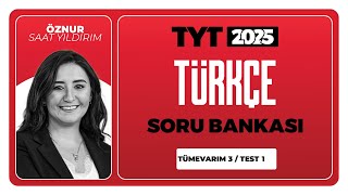 TYT 3D Türkçe Soru Bankası Tümevarım 03 Test 01 Soru Çözümleri  Öznur Saat Yıldırım [upl. by Socha653]