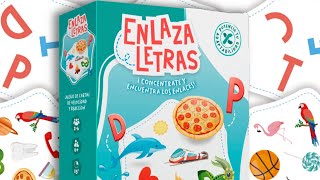 Enlaza letras Cómo se juega  Reseña rápida  Juego de mesa [upl. by Edualcnaej784]