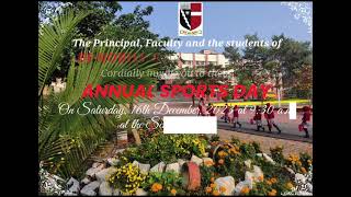 Invitation For Annual Sports Day From 9 AM onwards Everyone is invited [upl. by Etnuahs]