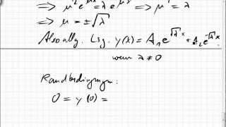 09A6 Differentialgleichung mit Randbedingungen quantenmechanisches Teilchen im Potentialtopf [upl. by Othe]