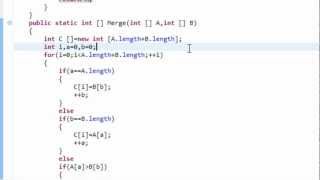 Merge Sort coded in Java [upl. by Derfla931]