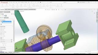 6 Steam Engine Crosshead  Final assembly Solidworks 2016 [upl. by Arihk]