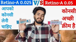 Retino A 0025 vs Retino A 005 Comparison [upl. by Atazroglam]