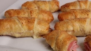 Ham and Cheese Croissants  Laura Vitale  Laura in the Kitchen Episode 322 [upl. by Ihana]