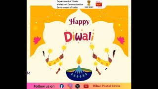 Warm greetings from Bihar Postal Circle to you and your loved ones Happy Diwali ✨💌 [upl. by Ilarrold88]