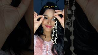 Earring hack 🕊️earringhack earringstutorials hack earrings shortsvideo shortsfeed [upl. by Nniw]