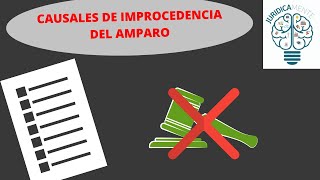 CAUSALES DE IMPROCEDENCIA DEL AMPARO [upl. by Cressy]