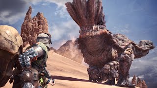 Monster Hunter World Barroth Boss Fight 4 Solo  Hammer [upl. by Rehpoitsirhc]