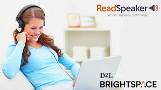 ReadSpeaker Brightspace for students [upl. by Allemaj]