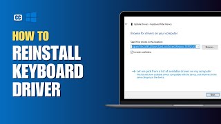 How To Reinstall Keyboard Driver On Windows 10\11 2024 [upl. by Seugram]