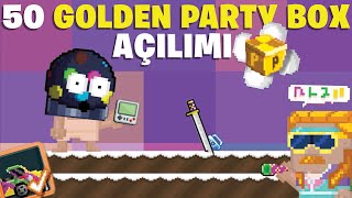 50 Golden Party Box Açılımı Anniversary Update  Profit mi  Growtopia [upl. by Yeldahc]