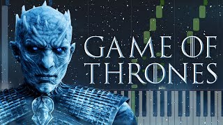 Game of Thrones Main Theme  Easy Piano Tutorial Synthesia [upl. by Jo Ann]