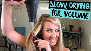 How to Blow Dry your Hair Volumizing  InDepth Tutorial with Tips [upl. by Ailuig]