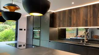 Bronze Toughened Mirror Glass Splashback  Modern Kitchen Design by CreoGlass [upl. by Myrvyn]