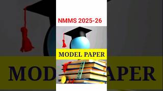 NMMS EXAM 202425 nmms model paper [upl. by Orel667]