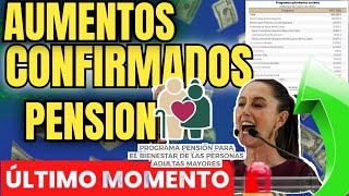 PENSION ADULTOS MAYORES CLAUDIA SHEINBAUM CONFIRMA 🤩AUMENTOS A PROGRAMAS SOCIALES💥PAQUETE ECONOMICO [upl. by Joceline]