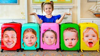 Five Kids Suitcases Song  More Childrens Songs and Nursery Rhymes [upl. by Eramal805]