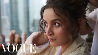 Alia Bhatt Gets Ready for the Met Gala  Last Looks  Vogue [upl. by Ahsyekat273]