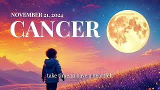 Cancer Daily Horoscope November 21 2024  Emotional Insights amp Lucky Numbers Revealed [upl. by Lothaire]