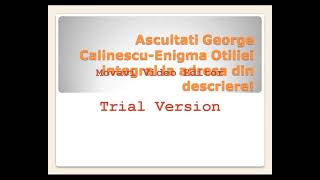 Enigma OtilieiGeorge CalinescuPartea 1 [upl. by Nehemiah]