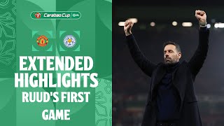 RUUDS FIRST GAME  Manchester United v Leicester City extended highlights [upl. by Jarid]