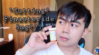 Cutting FINASTERIDE 5mg for HAIR LOSS  Nurse tips and advice [upl. by Drofyar]