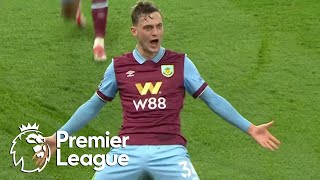 Jacob Bruun Larsen volleys Burnley 10 in front of Wolves  Premier League  NBC Sports [upl. by Ycnuahc716]