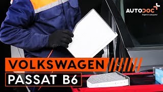 Så byter du kupéfilter på VW PASSAT B6 AUTODOCLEKTION [upl. by Ihdin]