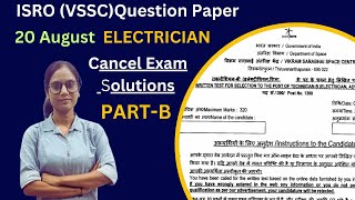 PART02  ISRO VSSC Exam Paper 20 August 2023  ISRO Recruitment2023 [upl. by Aniara]