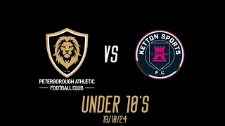 PETERBOROUGH ATHLETIC U10 GOLD VS KETTON SPORTS U10  191024 [upl. by Areip]