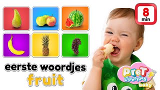 Woordjes leren • FRUIT • Baby tv Nederlandse baby filmpjes • 8 minuten [upl. by Attennod495]