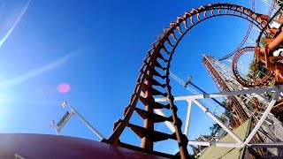 Corkscrew front seat onride HD POV Playland at the PNE [upl. by Ynavoeg]