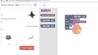 Blockly Games  solution for Bird 7 [upl. by Ayotahc]
