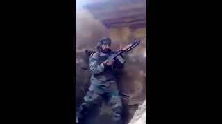 Indian Army soldiers firing back at Pakistani posts during ceasefire violation [upl. by Ataliah837]