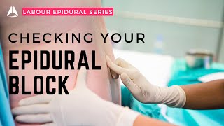 Checking your epidural sensory level and motor block  anesthesiology anesthesia epidural [upl. by Bevon446]