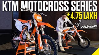 KTM Motocross Bike series walkaround  50 sx 65 sx amp starts at ₹475 Lakh  KTM Bikes  Times drive [upl. by Adahs860]