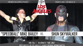 quotSpeedballquot Mike Bailey vs Shun Skywalker  PWG BOLA 2023  FULL MATCH [upl. by Niggem433]