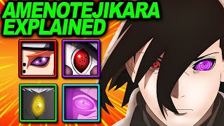 Sasukes Amenotejikara ExplainedThe Deadliest Jutsu Sasuke Uchiha Has Ever Created [upl. by Neevan]