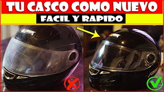 Como MEJORAR un CASCO de MOTO Usado Viejo Sucio Rayado Chupachichi Que queres ⏩FACIL y RAPIDO⏪ [upl. by Otit681]