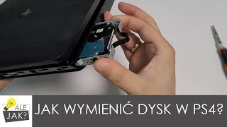 Jak wymienić dysk konsoli PS4 Slim  alejaktozrobic [upl. by Aniled]