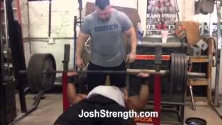 Big Al Davis 515 Compensatory Acceleration Training Bench Press [upl. by Gladys]