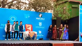 Ladakhi modern dance by Delhi student during losar celebration  2017 in Delhi [upl. by Moore]