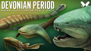 DEVONIAN PERIOD Animals size comparison and data Paleoart [upl. by Novla]