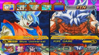 Goku Super Saiyan Blue Universal SS2SS3SS4 VS Random 4vs4 DBZ BT3 [upl. by Giff]